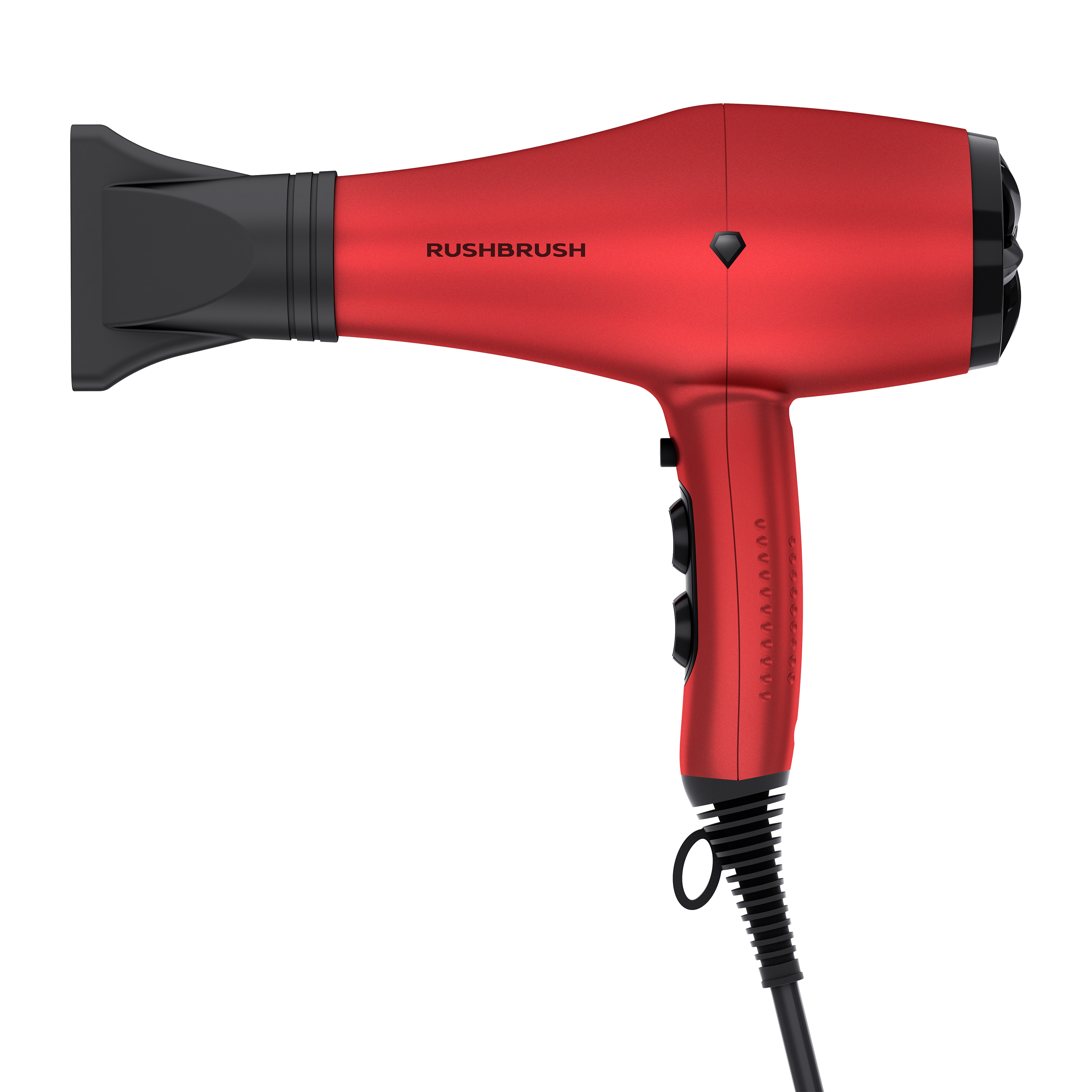 Rush Brush D3 K Hair Dryer with Attachments, 3000 Watt - Red Rush Brush D3 K Hair Dryer with Attachments, 3000 Watt - Red